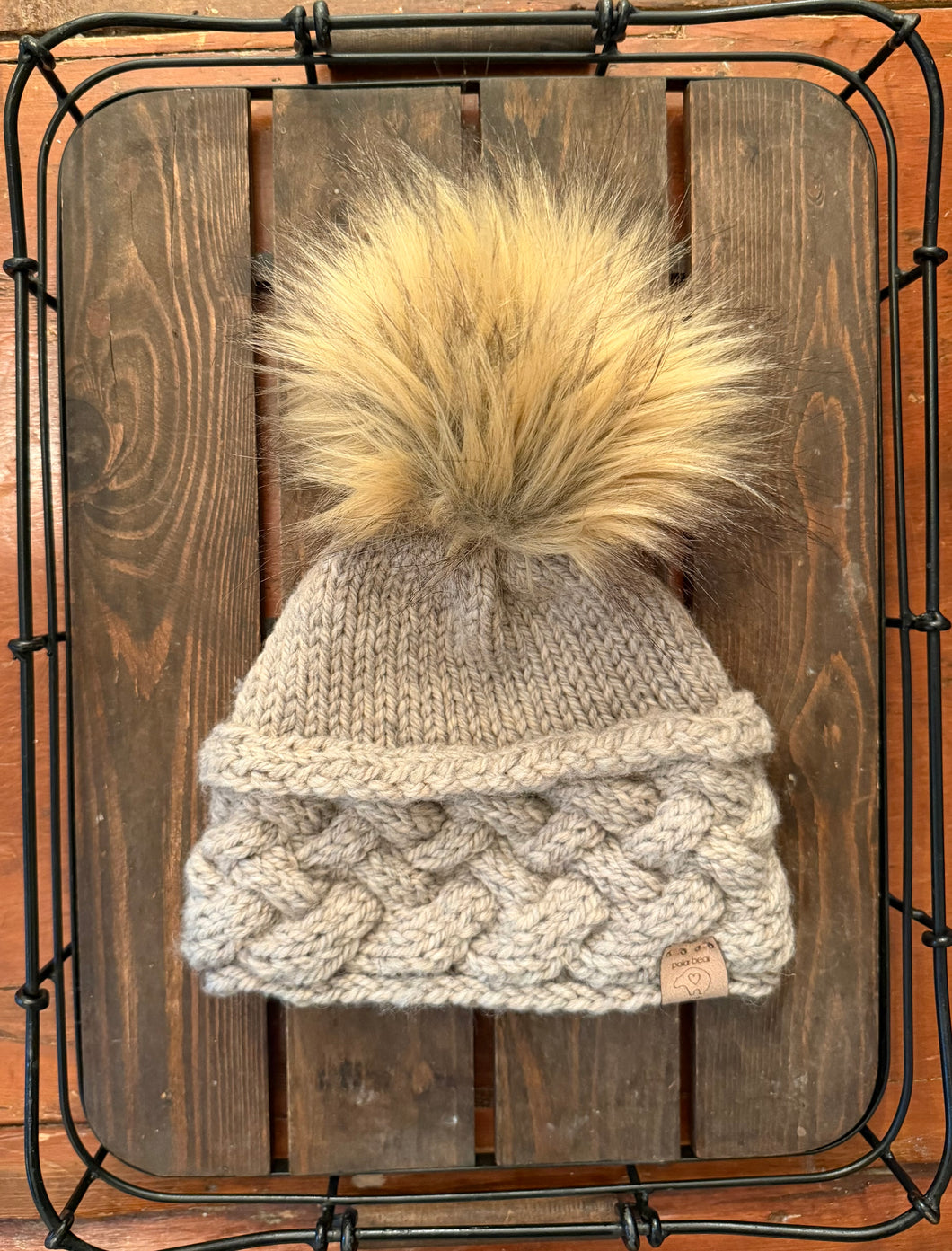 Cable Brim Beanie
