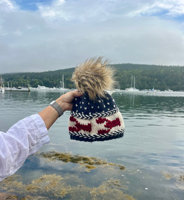 Latvian Braid Lobster Beanie