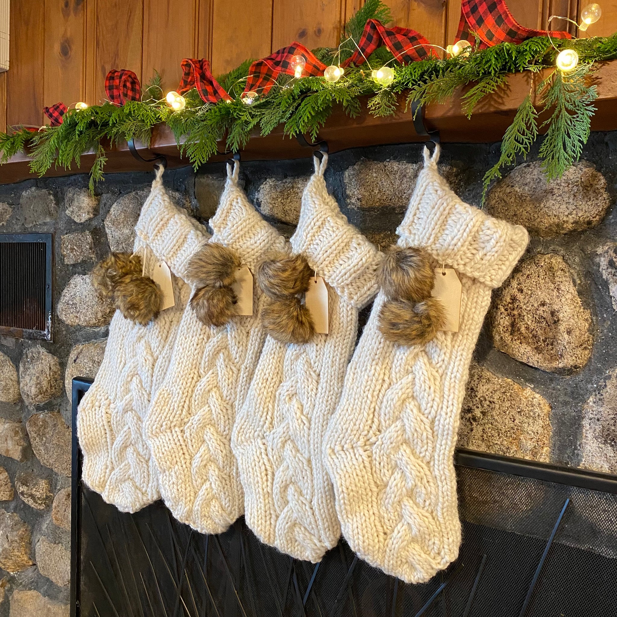 Chunky Cable Knit Stocking – Polar Bear Knits LLC