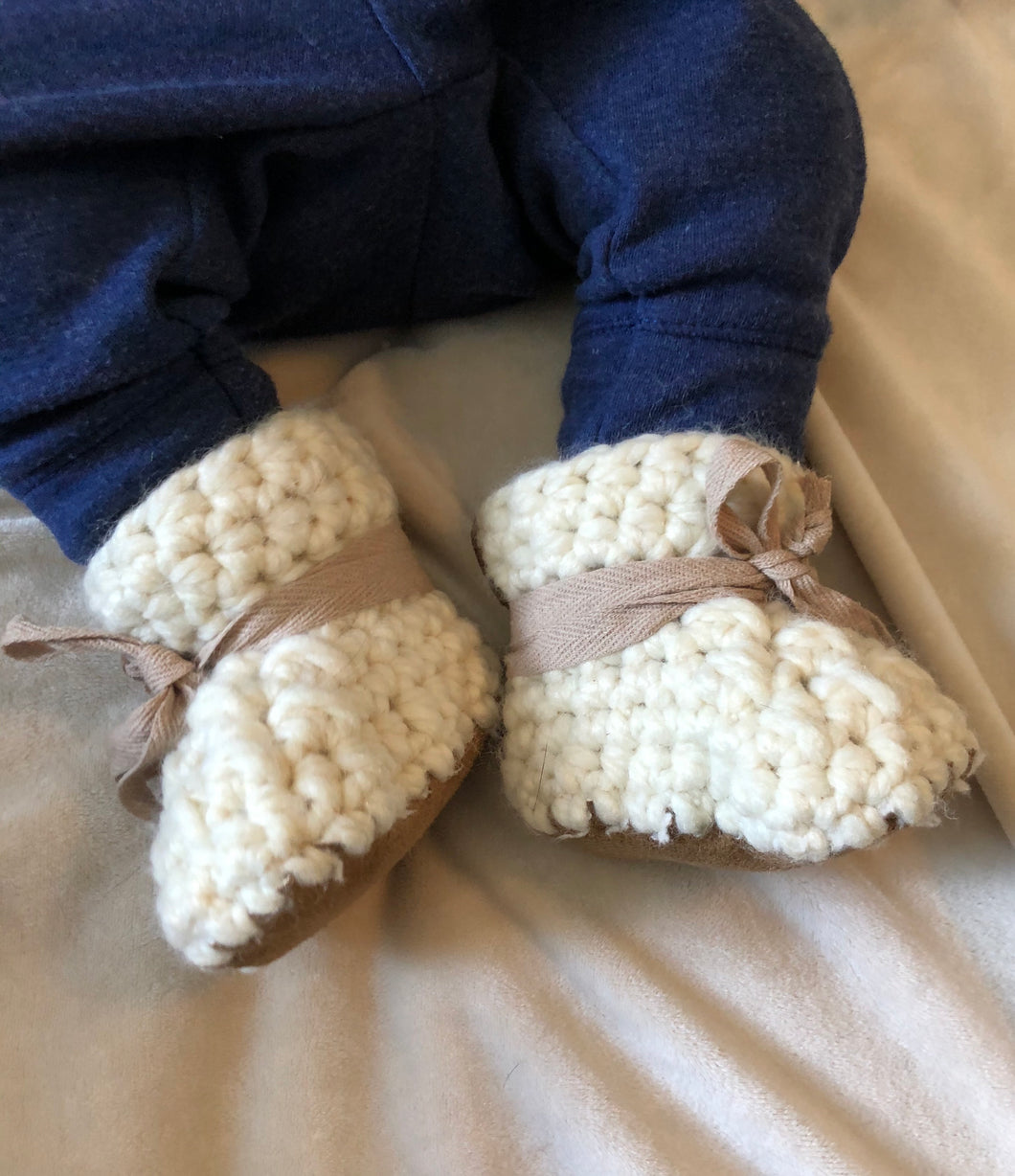 Moccasins with Cotton Twill Ties