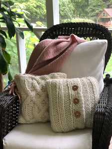 Chunky Cable Knit Pillow